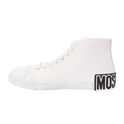 White - Back - Moschino Mens Court Trainers