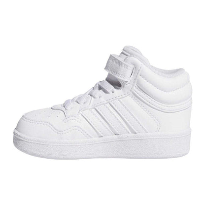 White - Back - Adidas Childrens-Kids 4.0 Mid Trainers