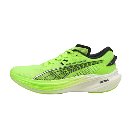 Green - Back - Puma Womens-Ladies Deviate NITRO 3 Hyrox Running Shoes