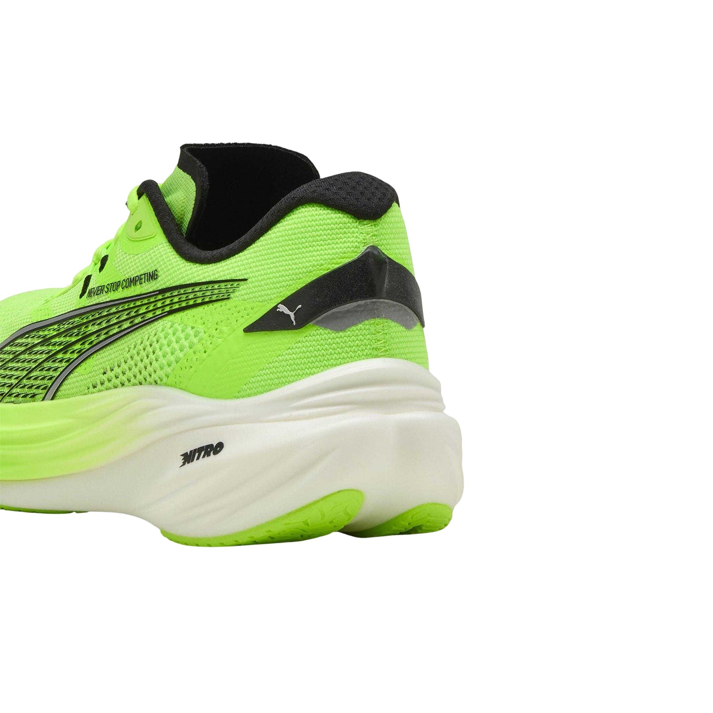 Green - Pack Shot - Puma Womens-Ladies Deviate NITRO 3 Hyrox Running Shoes