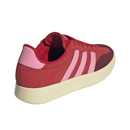 Better Scarlet - Back - Adidas Womens-Ladies Barreda Suede Platform Court Trainers