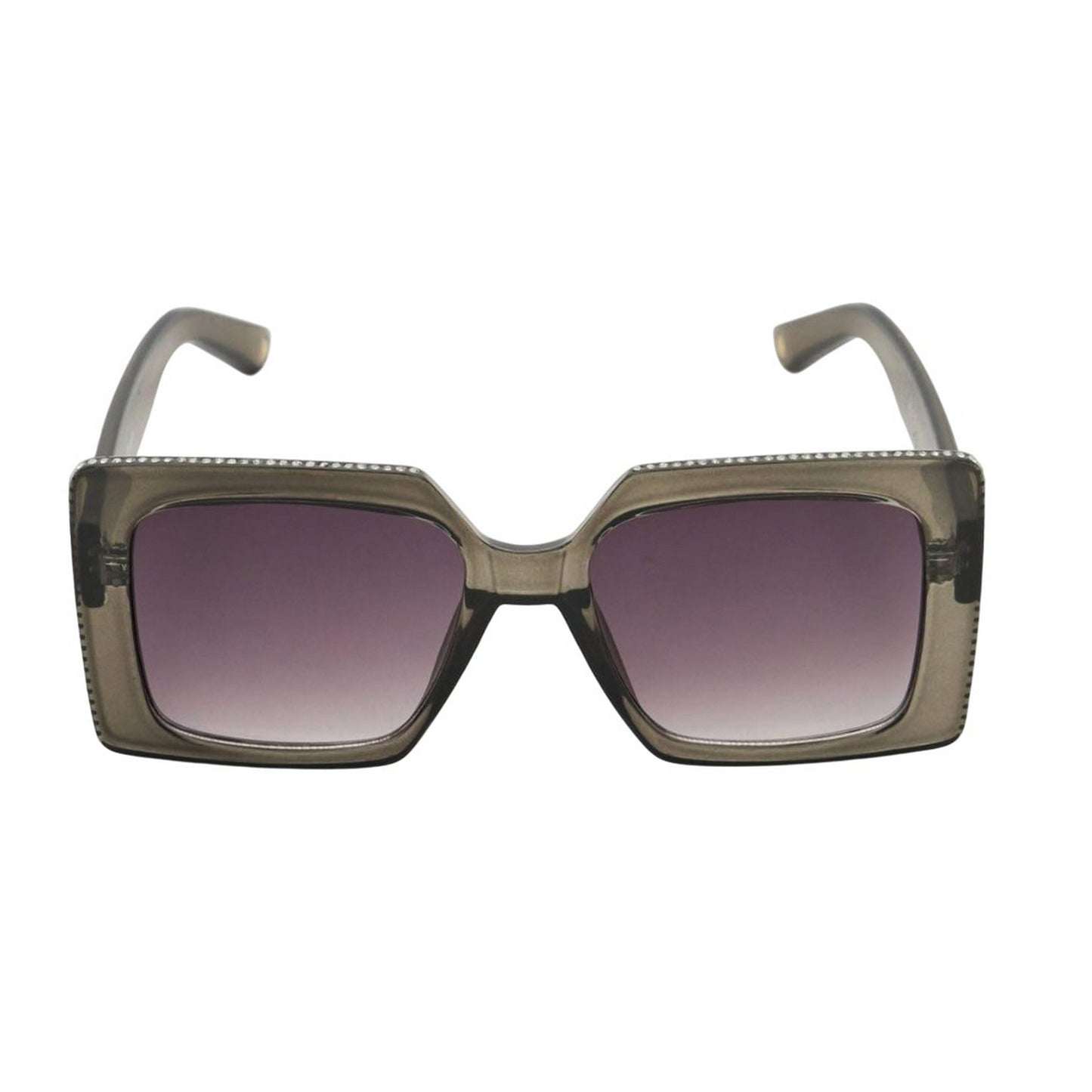 Grey - Front - Dune London Glitzy Diamante Sunglasses