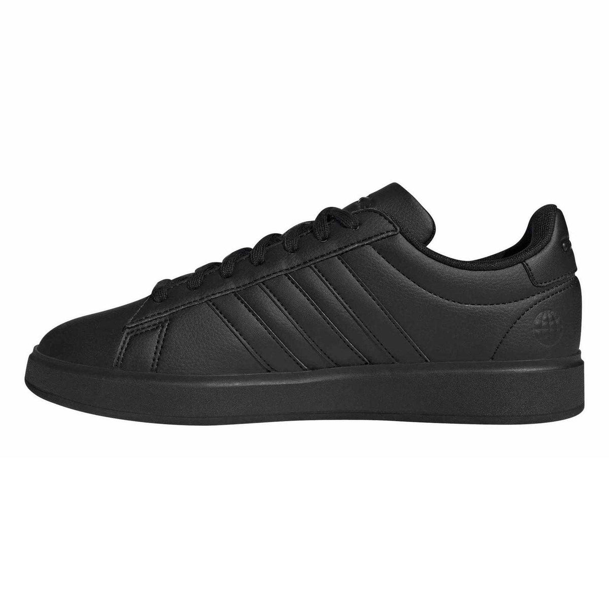 Black-White - Side - Adidas Mens Grand Court 2.0 Trainers