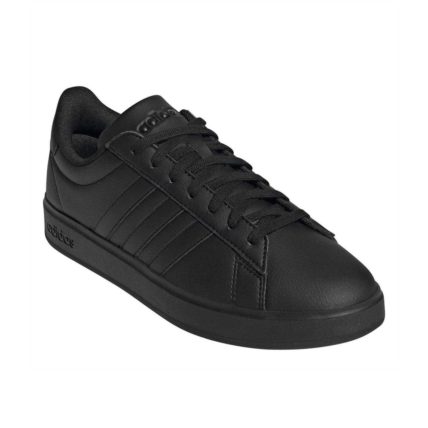 Black-White - Pack Shot - Adidas Mens Grand Court 2.0 Trainers