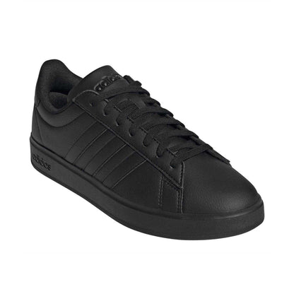 Black-White - Pack Shot - Adidas Mens Grand Court 2.0 Trainers