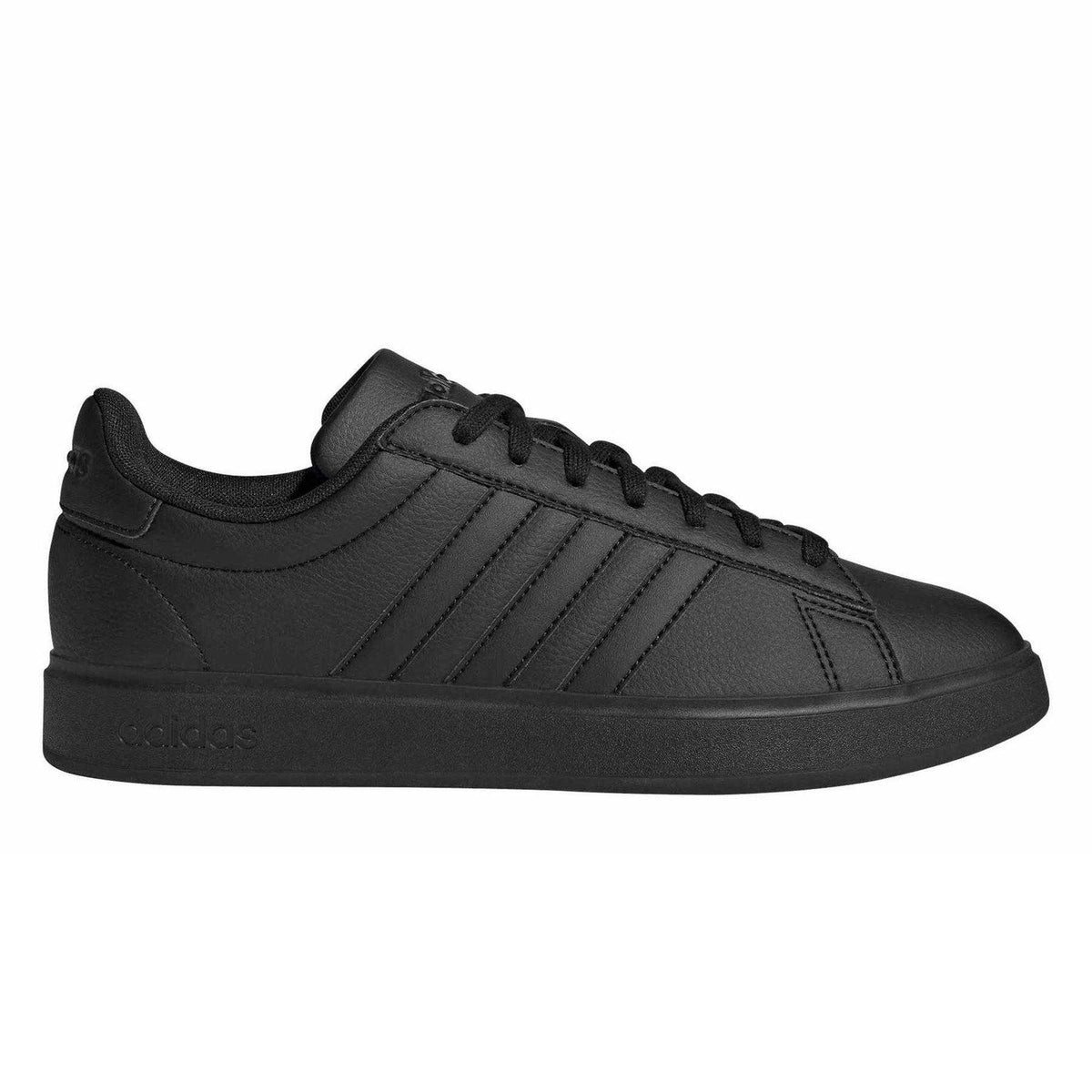 Black-White - Front - Adidas Mens Grand Court 2.0 Trainers
