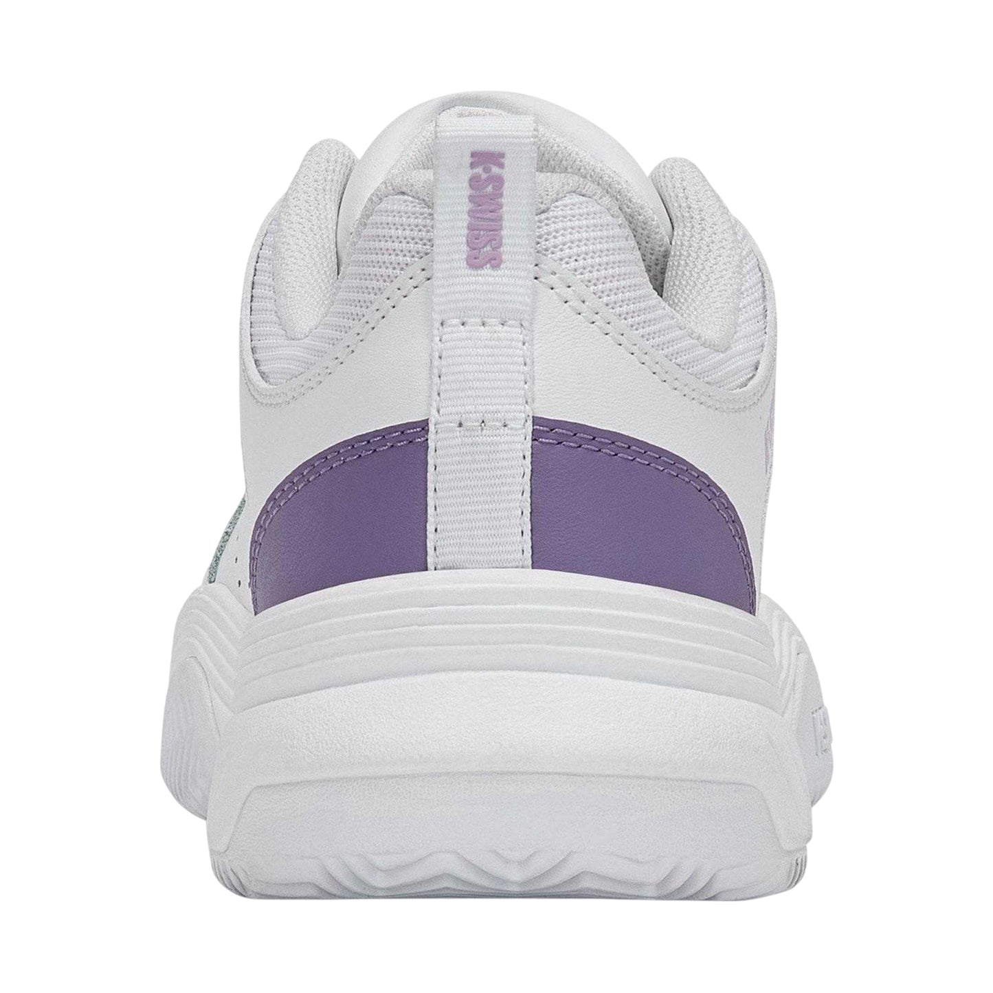 White-Purple - Back - K-Swiss Mens Express 2 Tennis Shoes