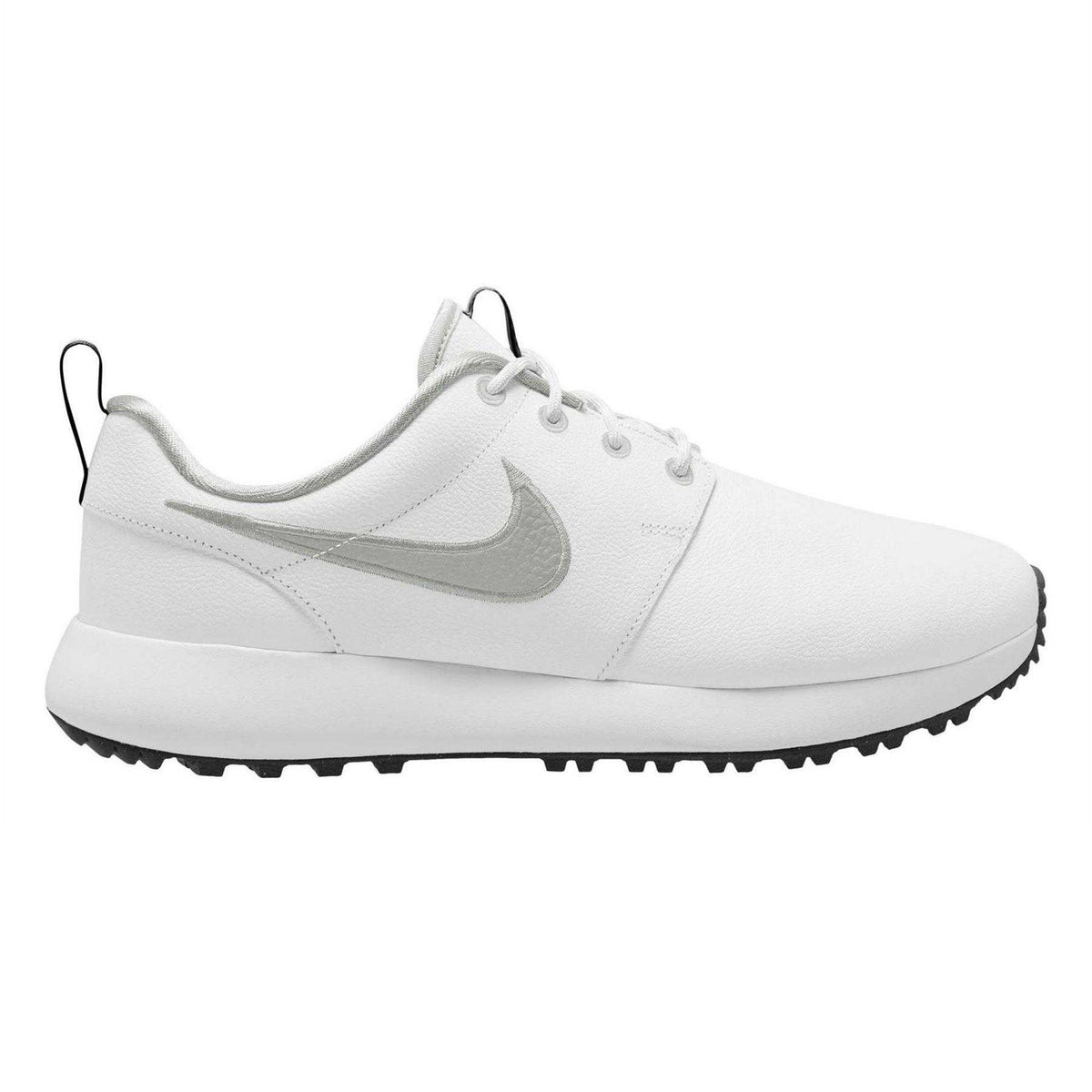 White-Black - Front - Nike Mens Roshe Spikeless Golf Shoes