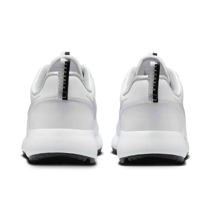 White-Black - Back - Nike Mens Roshe Spikeless Golf Shoes