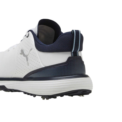 White-Silver - Lifestyle - Puma Mens Fusion Spiked Golf Shoes