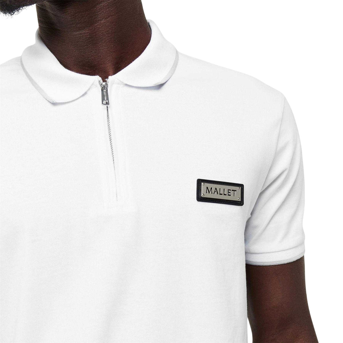 Organic White - Side - Mallet Mens Soft Touch Breathable Polo Shirt