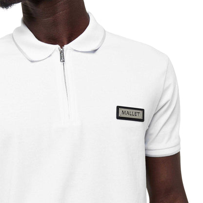 Organic White - Side - Mallet Mens Soft Touch Breathable Polo Shirt