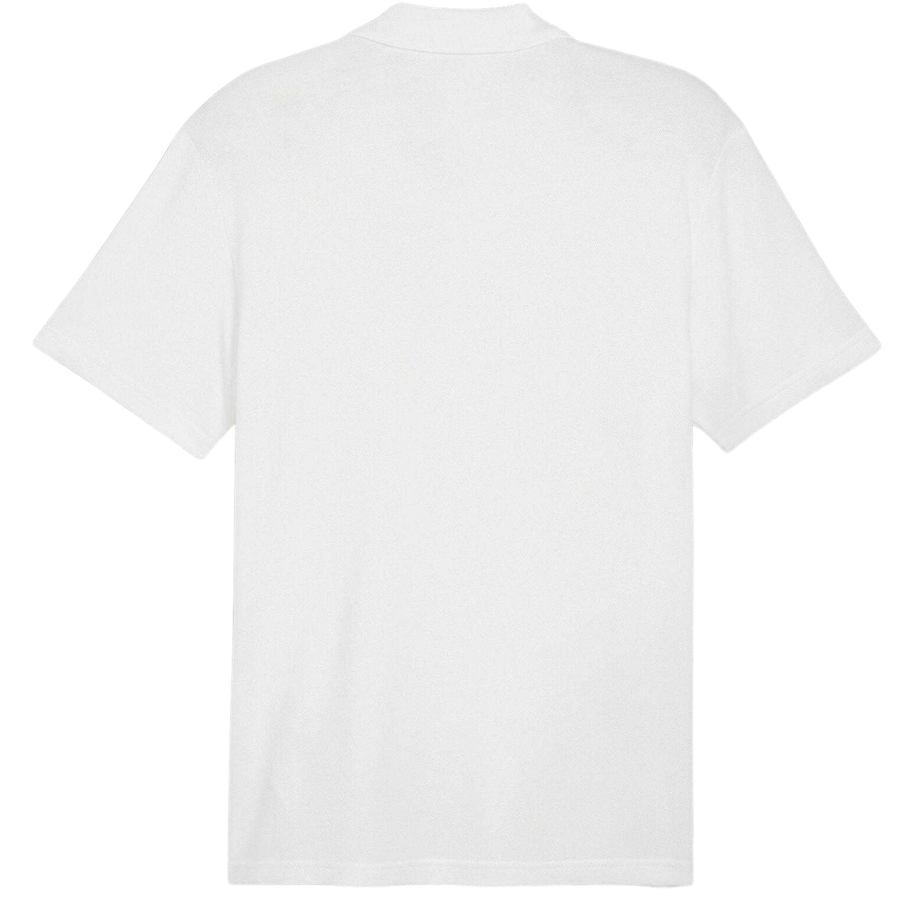 White-Silver - Back - Puma Mens TeamFINAL Casuals Short-Sleeved Polo Shirt