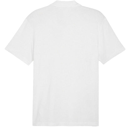 White-Silver - Back - Puma Mens TeamFINAL Casuals Short-Sleeved Polo Shirt