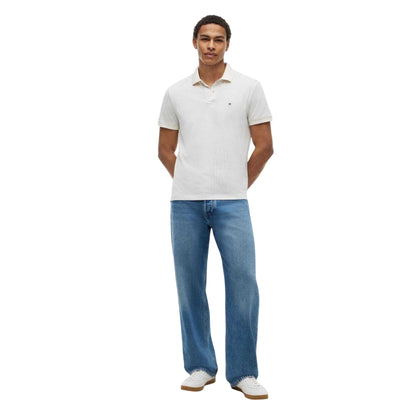 Ivory-Petal - Lifestyle - Tommy Hilfiger Mens Geometric Polo Shirt