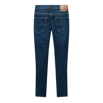 Blue Denim - Back - Diesel Mens 2023 D-Finitive Faded Straight Leg Jeans