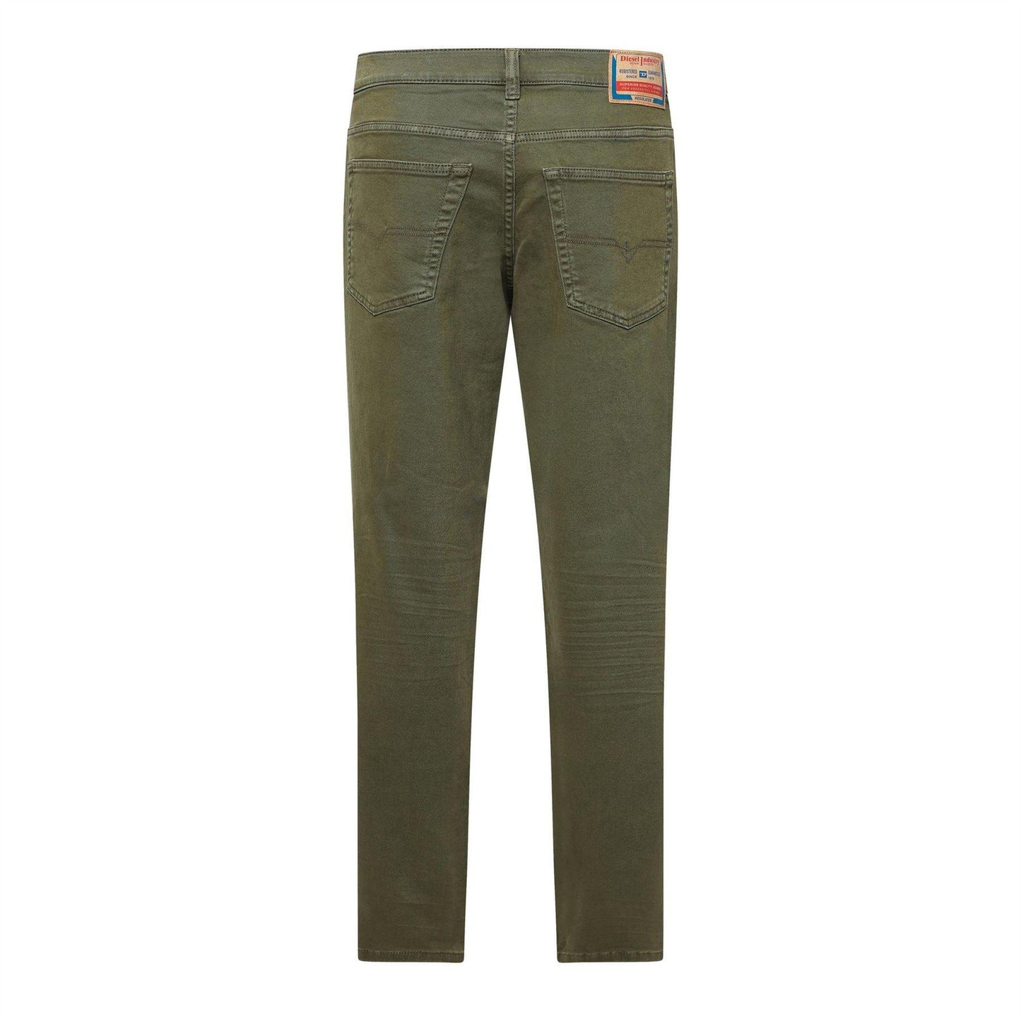 Green - Back - Diesel Mens 2023 D-Finitive Faded Straight Leg Jeans