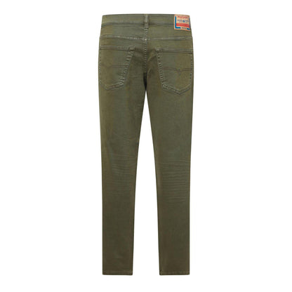 Green - Back - Diesel Mens 2023 D-Finitive Faded Straight Leg Jeans
