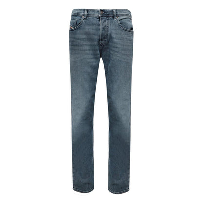 Light Blue - Front - Diesel Mens 2023 D-Finitive Faded Straight Leg Jeans