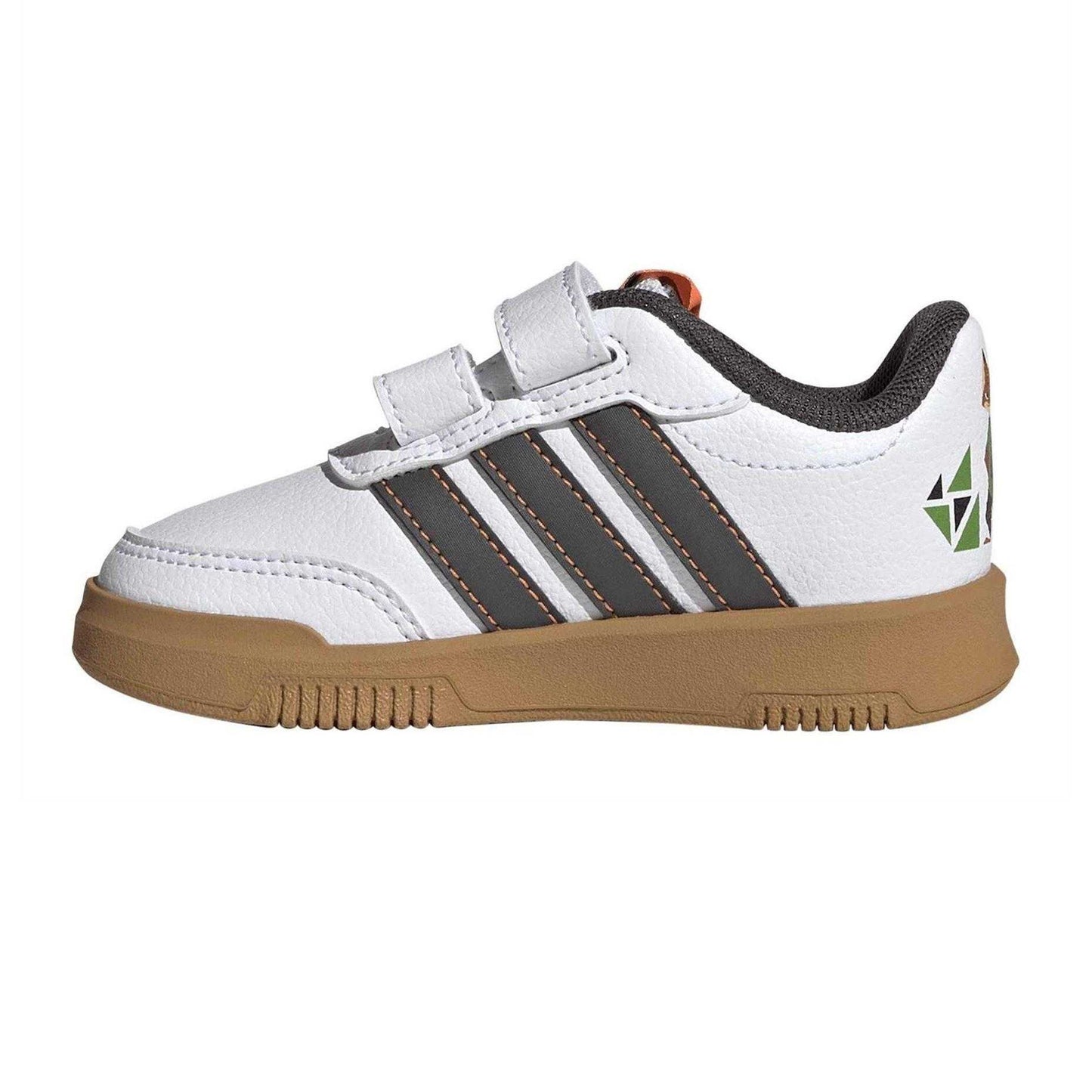White-Black - Side - Adidas Childrens-Kids Tensaur Zootopia 2 Trainers
