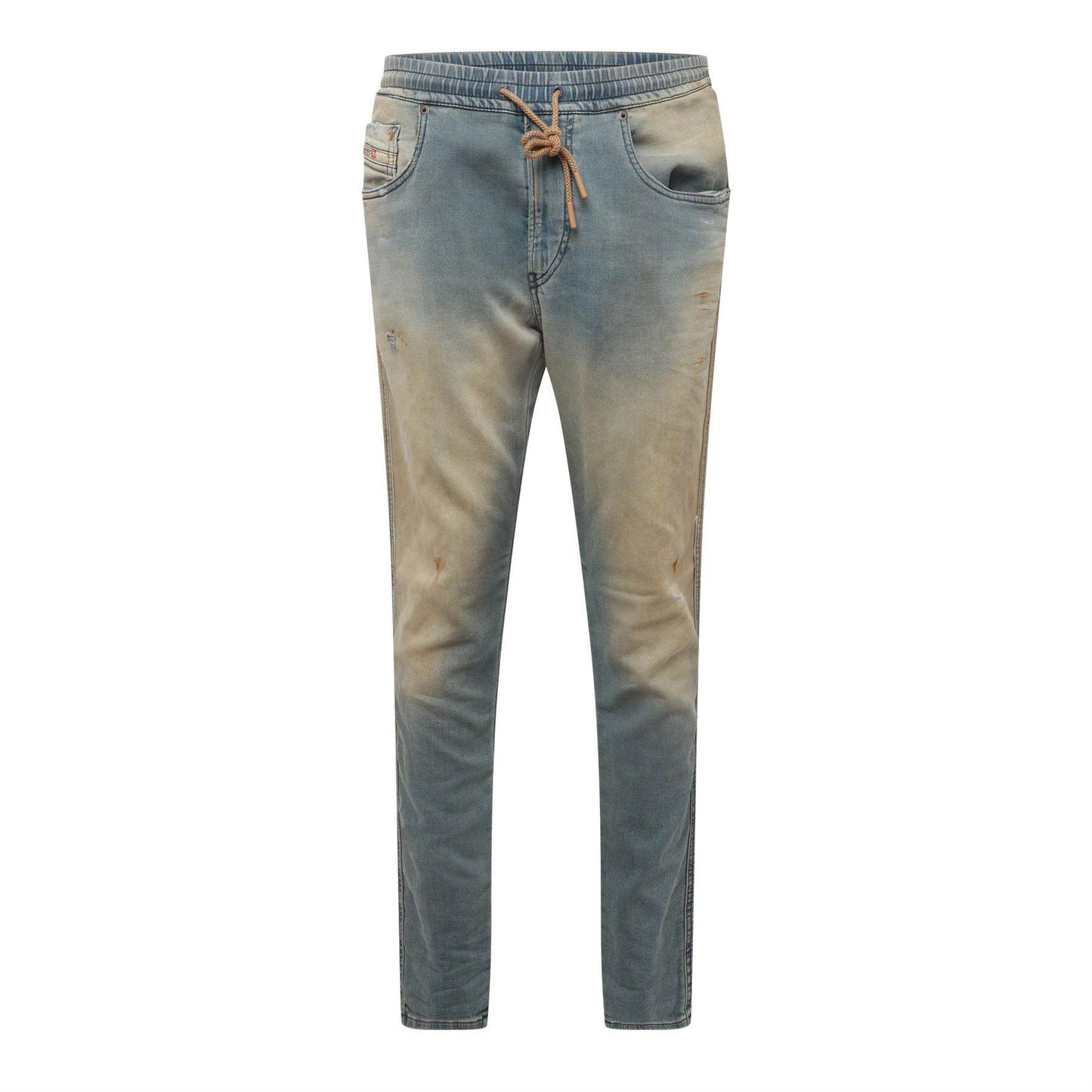 Blue Denim - Front - Diesel Mens 2060 D Strukt Slim Jeans