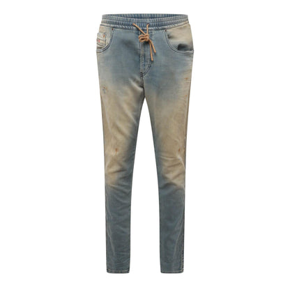 Blue Denim - Front - Diesel Mens 2060 D Strukt Slim Jeans