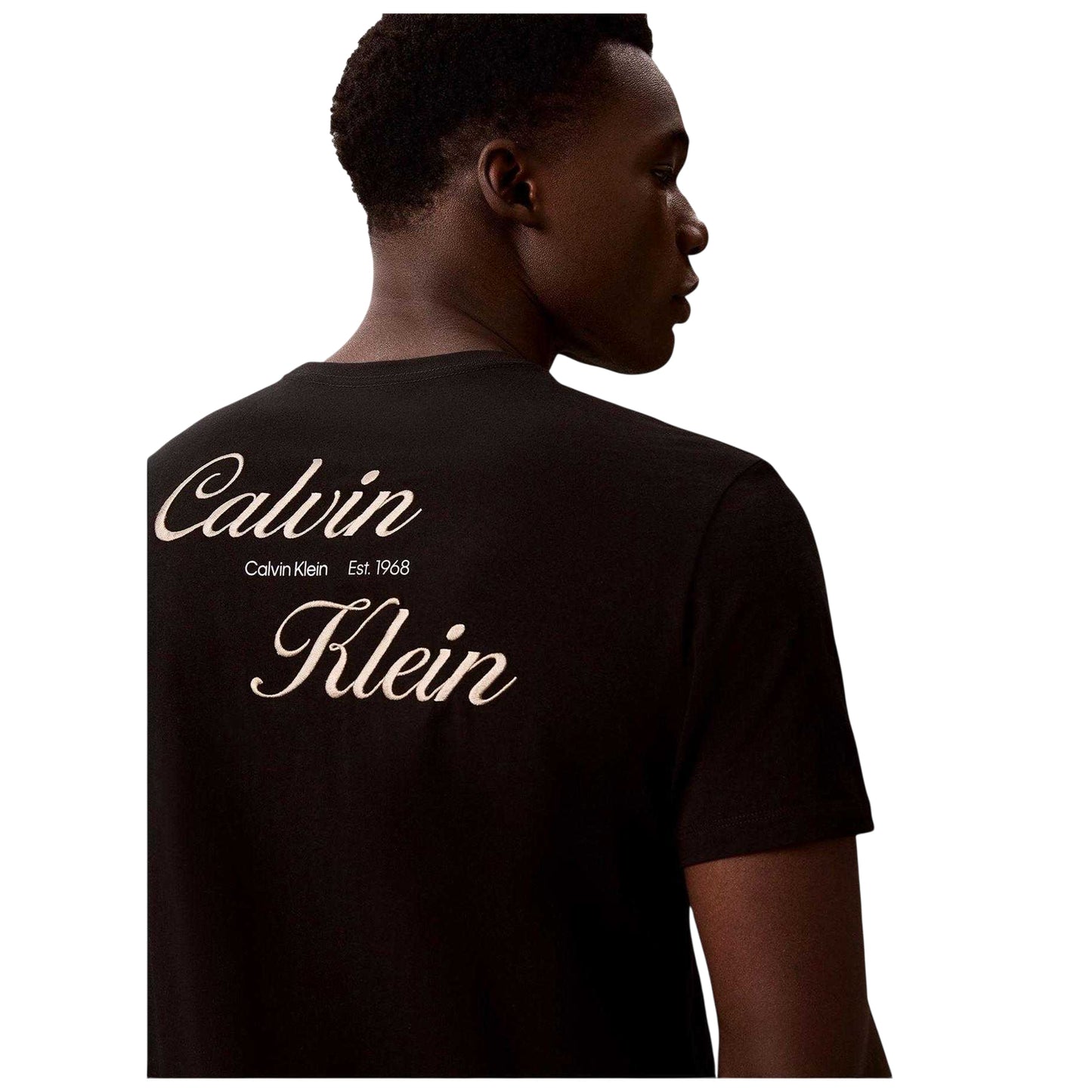 Black - Lifestyle - Calvin Klein Mens Script T-Shirt
