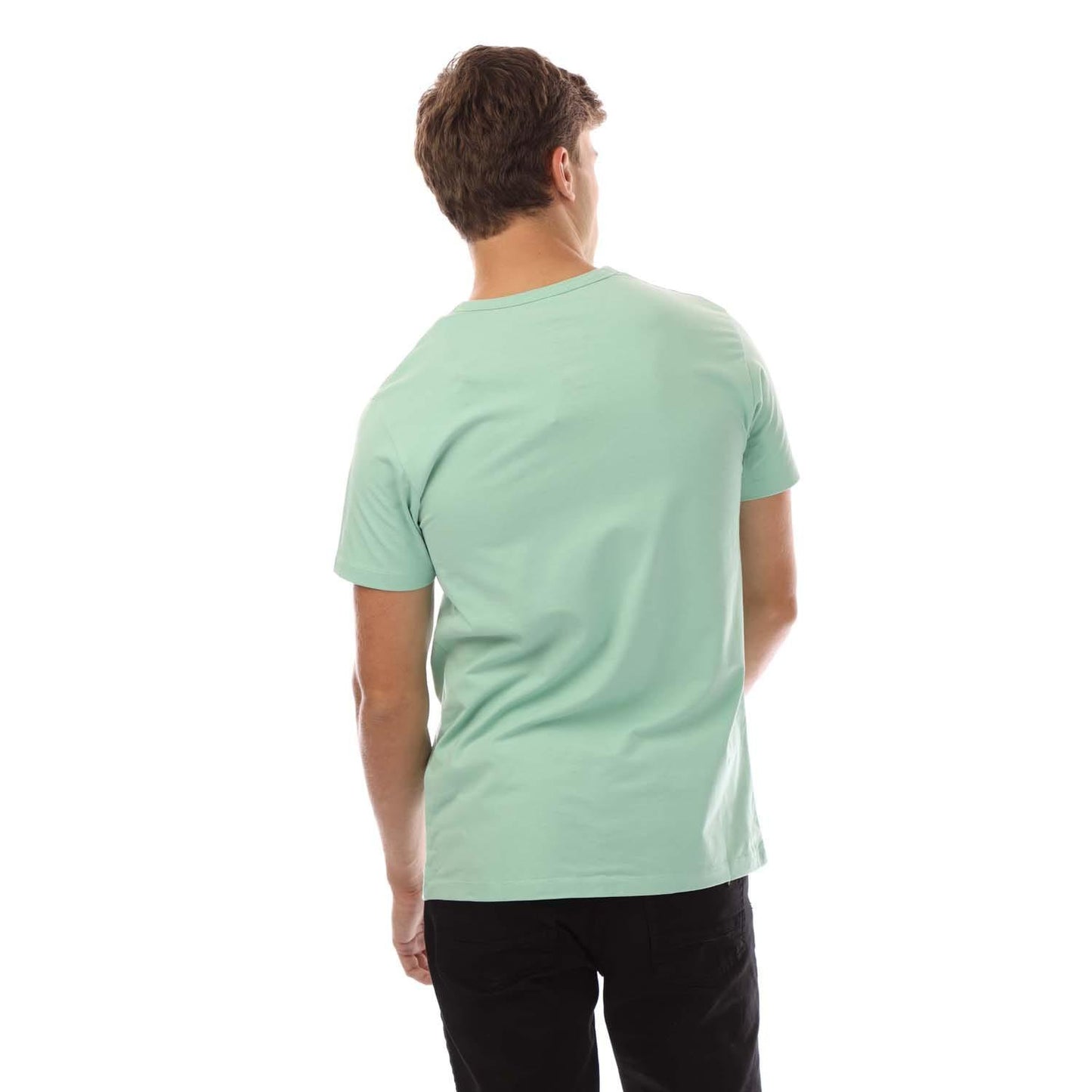Light Blue-White-Sage Green - Back - Lyle & Scott Mens Maxwell T-Shirt (Pack of 3)