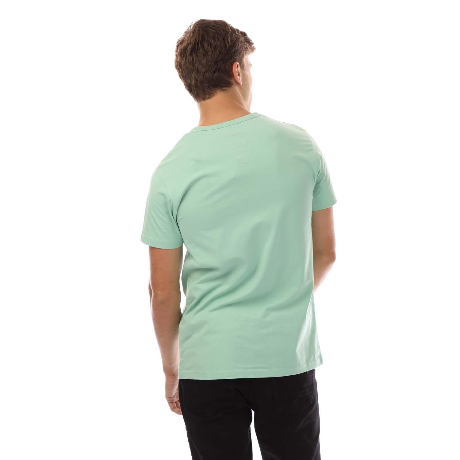 Light Blue-White-Sage Green - Back - Lyle & Scott Mens Maxwell T-Shirt (Pack of 3)