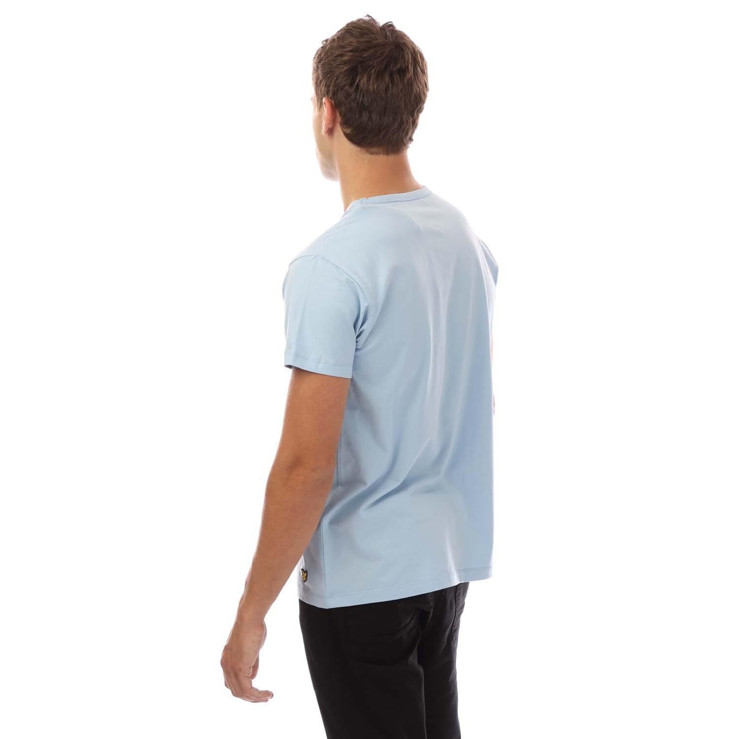 Light Blue-White-Sage Green - Lifestyle - Lyle & Scott Mens Maxwell T-Shirt (Pack of 3)