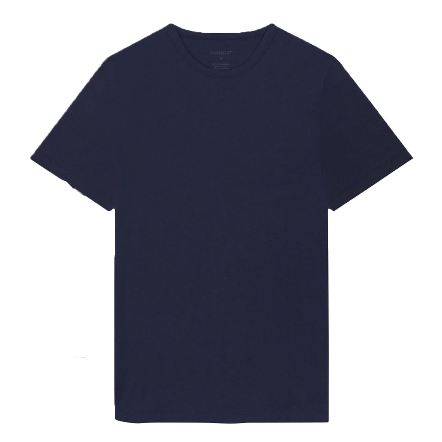 Peacoat-White-Charcoal - Back - Lyle & Scott Mens Maxwell T-Shirt (Pack of 3)
