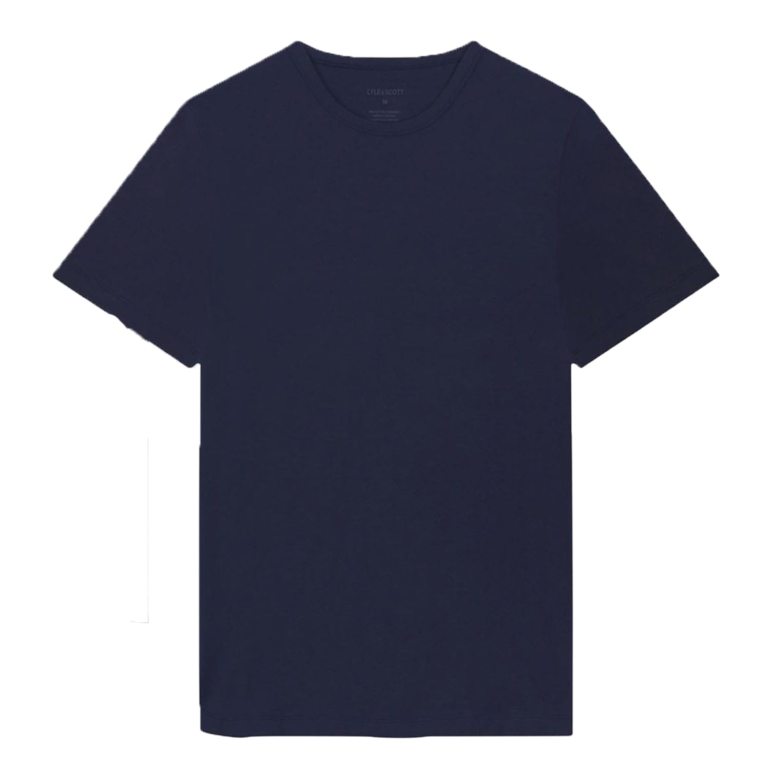 Peacoat-White-Charcoal - Back - Lyle & Scott Mens Maxwell T-Shirt (Pack of 3)