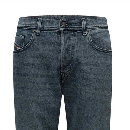 Blue Denim - Side - Diesel Mens 2023 D-Finitive Slim Jeans