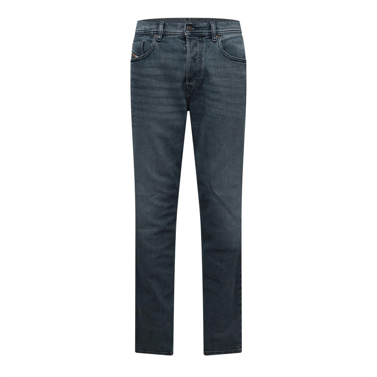 Blue Denim - Front - Diesel Mens 2023 D-Finitive Slim Jeans