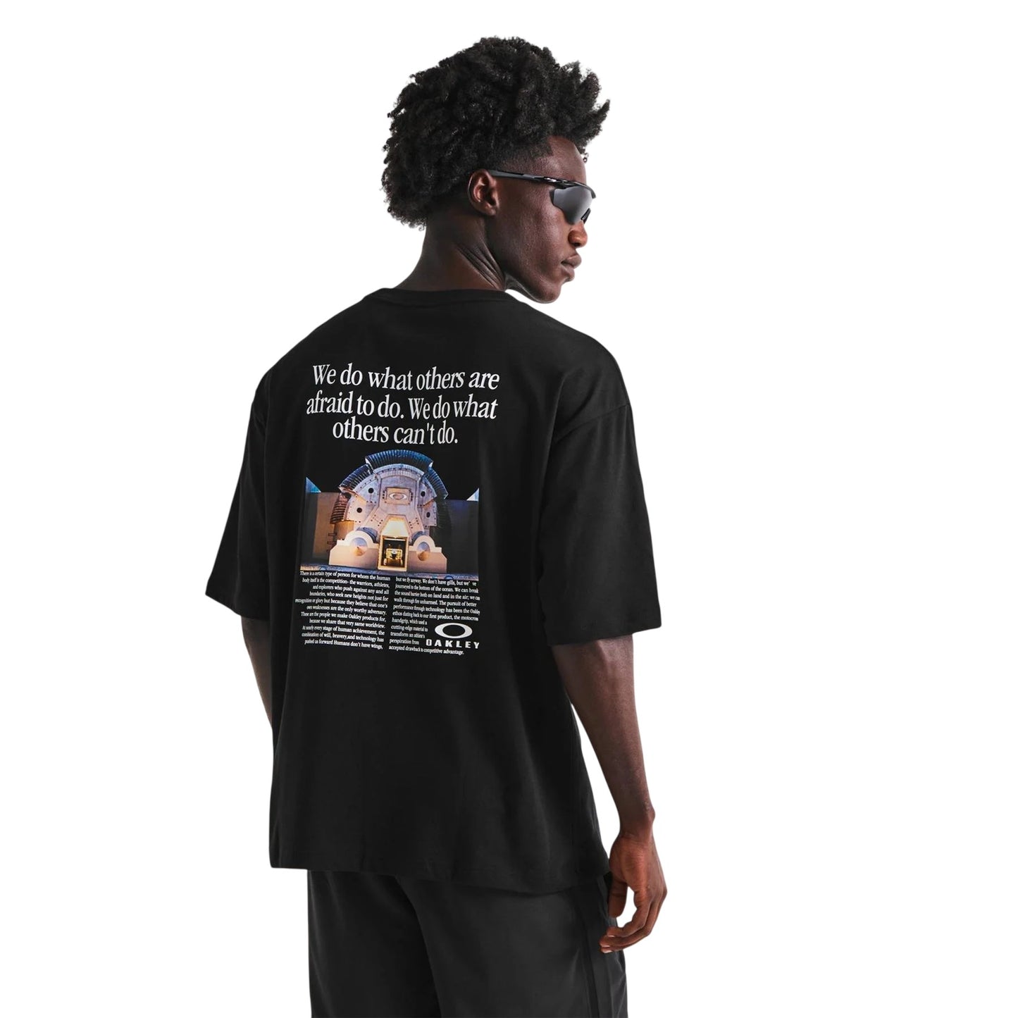 White - Lifestyle - Oakley Mens Enhance T-Shirt