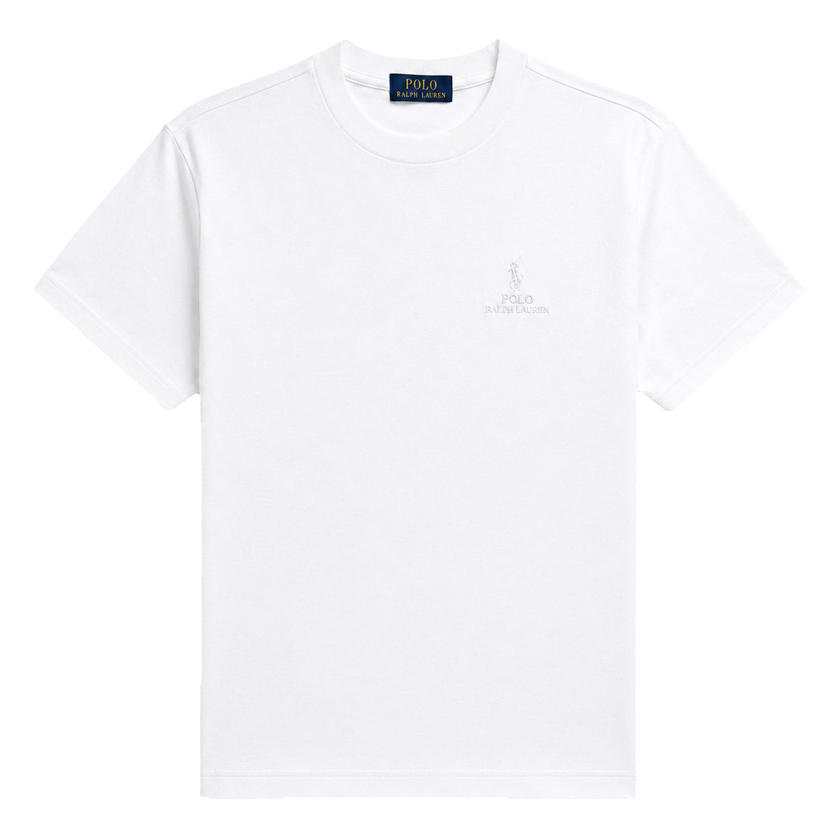 White - Front - Ralph Lauren Childrens-Kids Embroidered Logo Logo T-Shirt