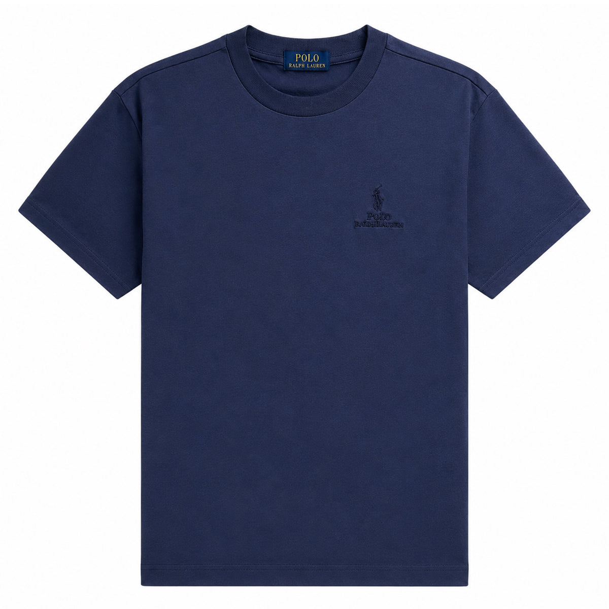 Light Navy - Front - Ralph Lauren Childrens-Kids Embroidered Logo Logo T-Shirt