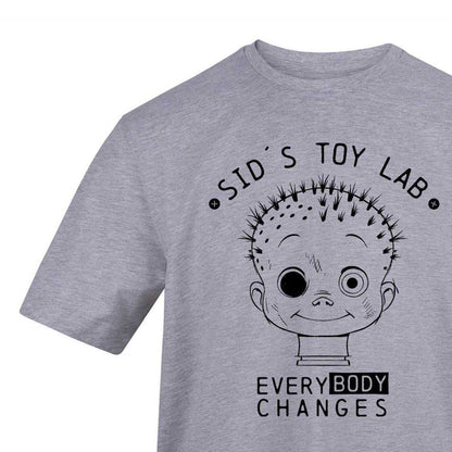 White - Side - Toy Story Unisex Adult Sid´s Toy Lab Graphic Print T-Shirt