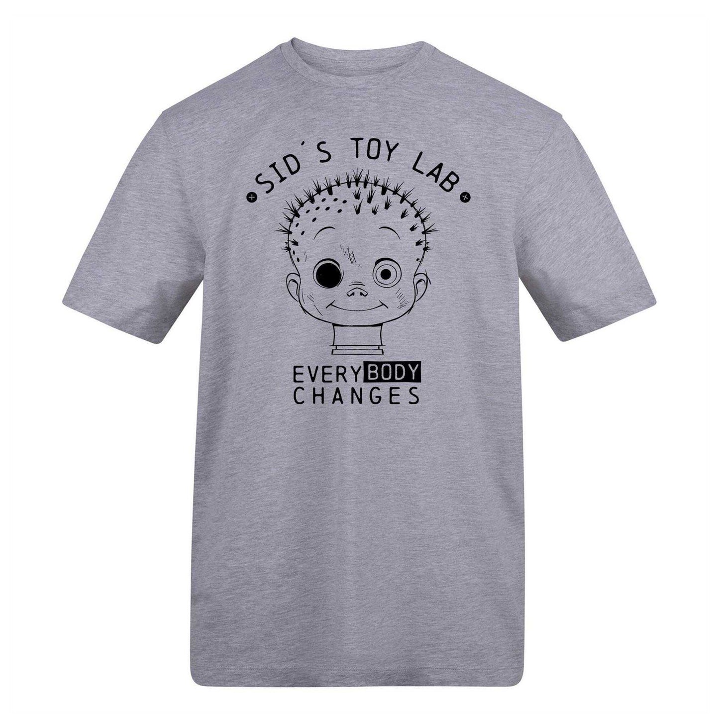 White - Front - Toy Story Unisex Adult Sid´s Toy Lab Graphic Print T-Shirt