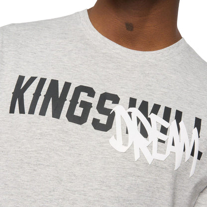 Grey Marl - Side - Kings Will Dream Mens Tagged T-Shirt
