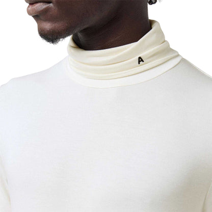 White - Side - Ambush Mens Turtle Neck Long-Sleeved T-Shirt
