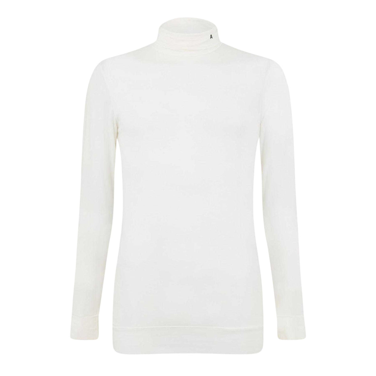 White - Front - Ambush Mens Turtle Neck Long-Sleeved T-Shirt