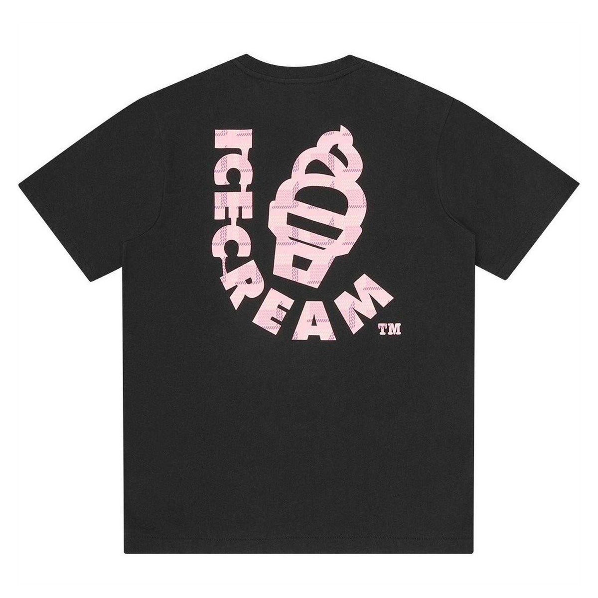 Black - Back - ICECREAM Mens Cone Regular T-Shirt