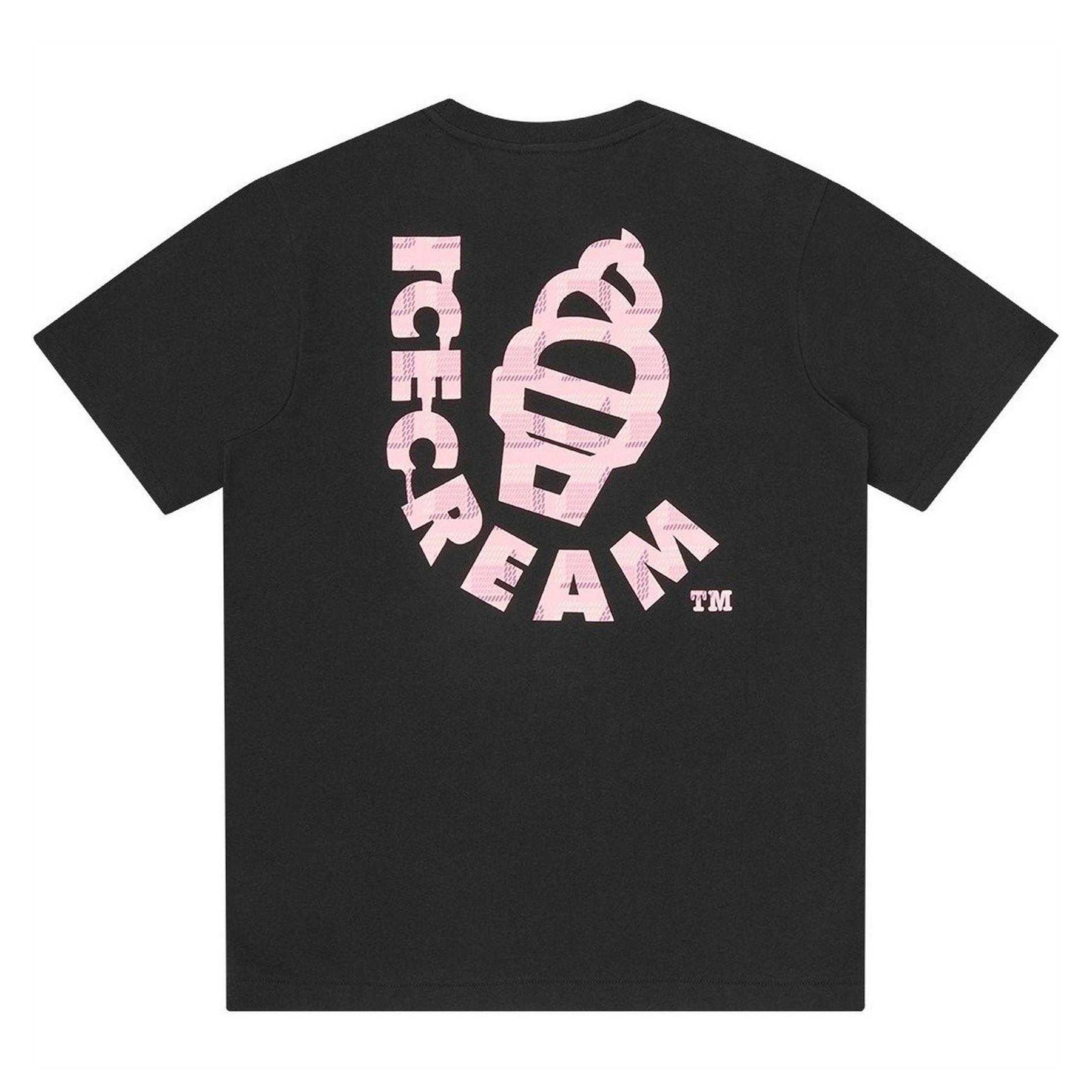 Black - Back - ICECREAM Mens Cone Regular T-Shirt
