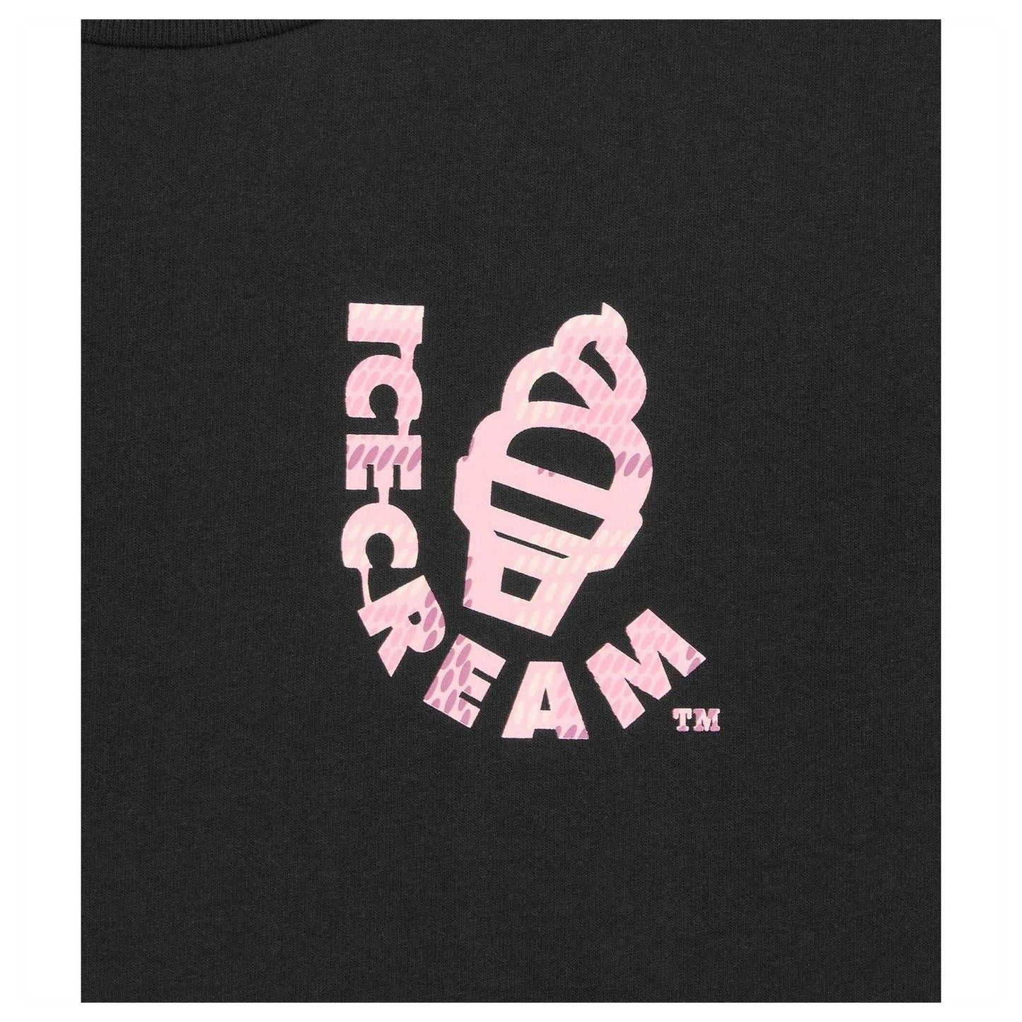 Black - Side - ICECREAM Mens Cone Regular T-Shirt