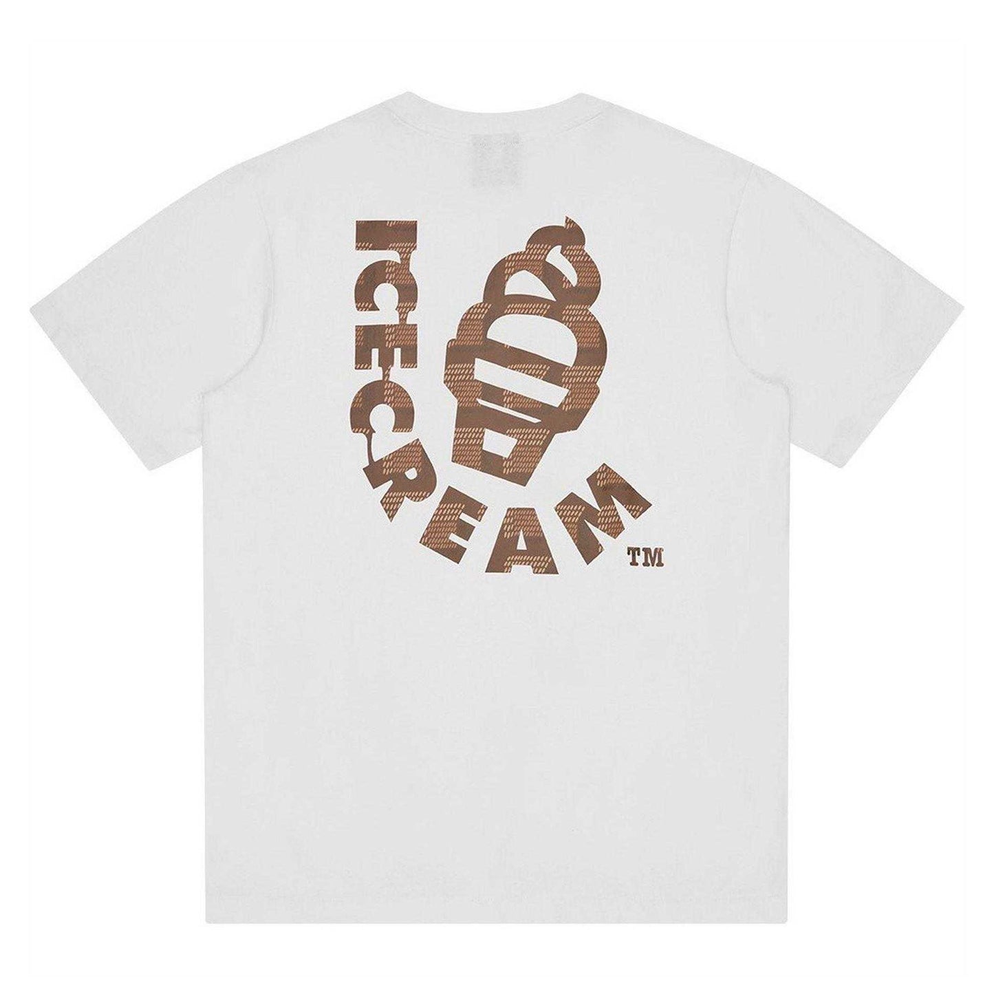 White - Back - ICECREAM Mens Cone Regular T-Shirt
