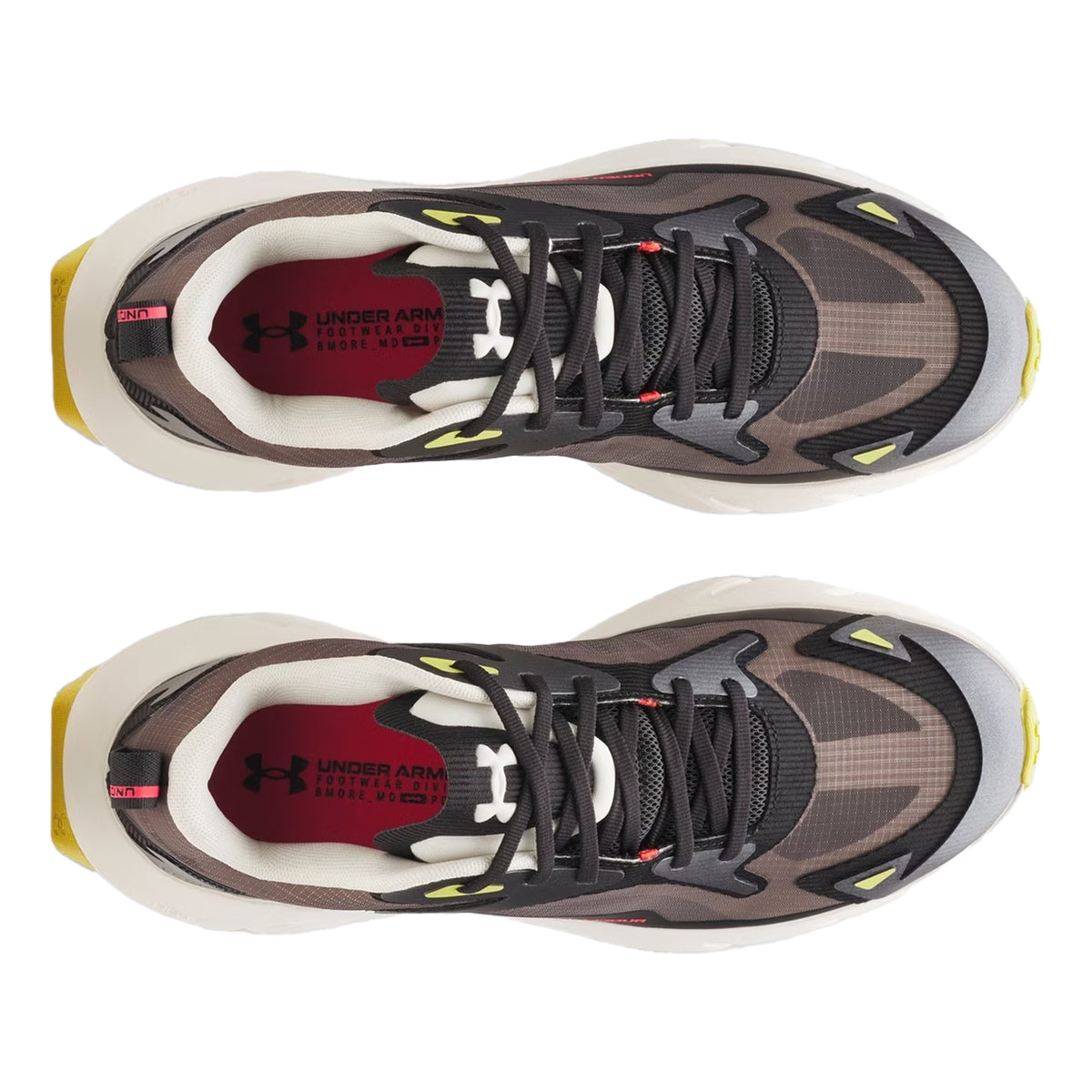 Black - Side - Under Armour Womens-Ladies Aura Abstract Shoes