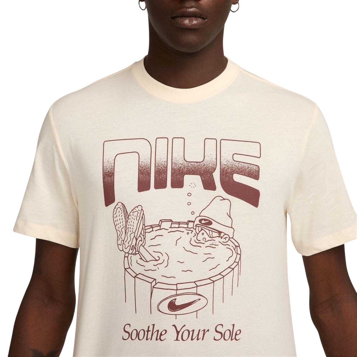 Ivory - Side - Nike Mens Soothe Your Sole T-Shirt