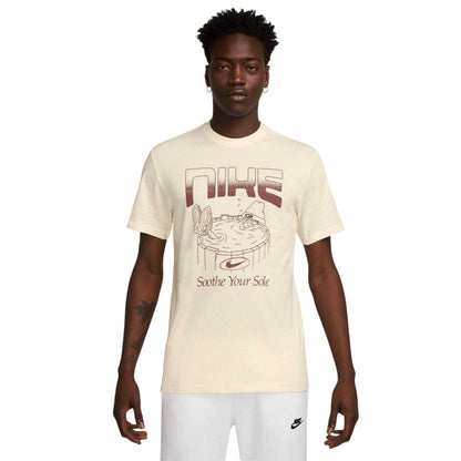 Ivory - Front - Nike Mens Soothe Your Sole T-Shirt