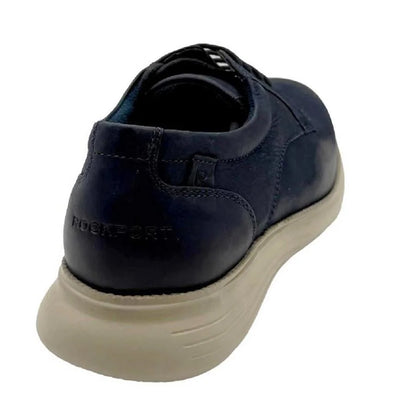 Navy - Back - Rockport Mens Total Motion Plain Walking Shoes
